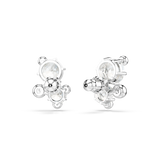 Swarovski Constella Stud Earrings Round Cut White Rhodium Plated