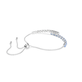 Swarovski Matrix Tennis Bracelet Mixed Cuts Blue Rhodium Plated