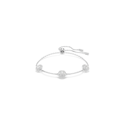 Swarovski Una Angelic Bracelet Round Cut Double Sided Motifs White Rhodium Plated