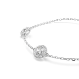 Swarovski Una Angelic Bracelet Round Cut Double Sided Motifs White Rhodium Plated