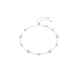 Swarovski Una Angelic Necklace Round Cut Double Sided Motifs White Rhodium Plated