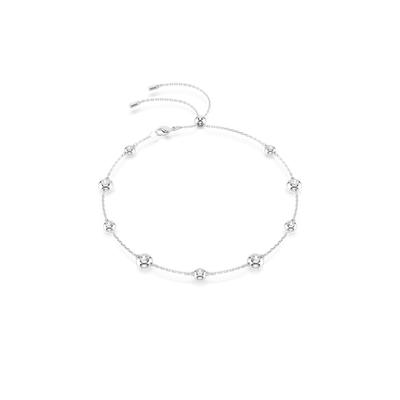 Swarovski Una Angelic Necklace Round Cut Double Sided Motifs White Rhodium Plated