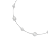 Swarovski Una Angelic Necklace Round Cut Double Sided Motifs White Rhodium Plated