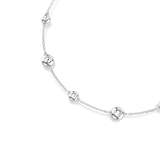 Swarovski Una Angelic Necklace Round Cut Double Sided Motifs White Rhodium Plated