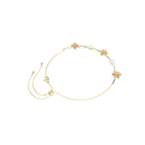 Swarovski Idyllia Necklace Crystal Pearl Mixed Cuts Flower Multicolored Gold-Tone Plated