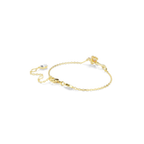 Swarovski Idyllia Bracelet Mixed Cuts Flower Multicolored Gold-Tone Plated