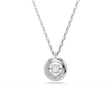 Swarovski Dextera Necklace Pendant Round Cut White Rhodium Plated