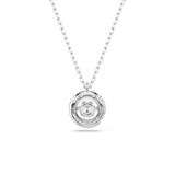 Swarovski Dextera Necklace Pendant Round Cut White Rhodium Plated