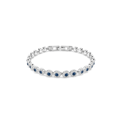 Swarovski Una Angelic Bracelet Round Cut Blue Rhodium Plated