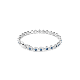 Swarovski Una Angelic Bracelet Round Cut Blue Rhodium Plated