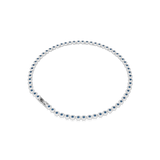 Swarovski Una Angelic Necklace Round Cut Blue Rhodium Plated