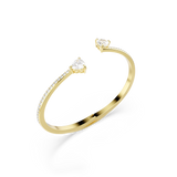 Swarovski Mesmera Bangle Heart White Gold-Tone Plated