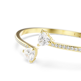 Swarovski Mesmera Bangle Heart White Gold-Tone Plated