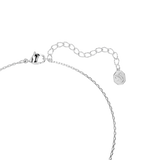 Swarovski Bella V Necklace Pendant Round Cut Blue Rhodium Plated