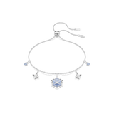 Swarovski Magic Bracelet Snowflake Blue Rhodium Plated