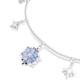 Swarovski Magic Bracelet Snowflake Blue Rhodium Plated