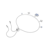 Swarovski Magic Bracelet Snowflake Blue Rhodium Plated