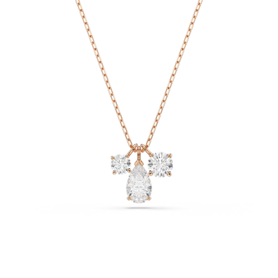 Swarovski Mesmera Pendant, Mixed Cuts, White, Rose Gold-Tone Plated