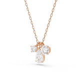 Swarovski Mesmera Pendant, Mixed Cuts, White, Rose Gold-Tone Plated