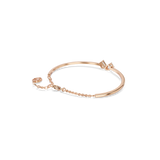 Swarovski Mesmera bangle, Mixed cuts, White, Rose gold-tone plated