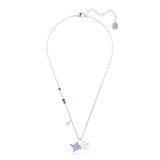 Swarovski Symbolica pendant, Star, Blue, Rhodium plated