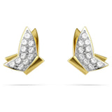 Swarovski Idyllia Lilia Stud Earrings, Butterfly, White, Gold-Tone Plated