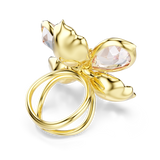 Swarovski Idyllia Motif Ring Mixed Cuts Flower Multicolored Gold-Tone Plated