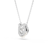 Swarovski Symbolica Pendant Crystal Pearl Round Cut Pavé Horse Shoe White Rhodium Plated