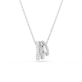 Swarovski Hyperbola Pendant Round Cut White Rhodium Plated