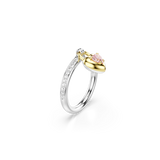 Swarovski Idyllia Motif Ring Mixed Cuts Heart Pink Mixed Metal Finish