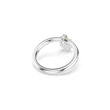 Swarovski Idyllia Motif Ring Mixed Cuts Heart Pink Mixed Metal Finish