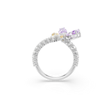 Swarovski Ariana Grande X Swarovski Motif Ring Mixed Cuts Dragonfly Multicolored Rhodium Plated