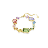 Swarovski Gema Bracelet Mixed Cuts Multicolored Gold-Tone Plated