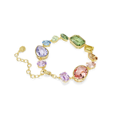 Swarovski Gema Bracelet Mixed Cuts Multicolored Gold-Tone Plated