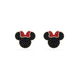 Swarovski Mickey & Minnie stud earrings, Multicolored, Rose gold-tone plated