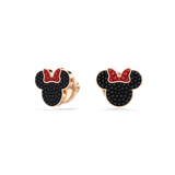 Swarovski Mickey & Minnie stud earrings, Multicolored, Rose gold-tone plated