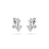 Swarovski Constella set, Mixed cuts, White, Rhodium plated