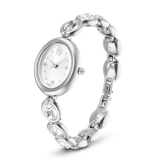 Swarovski Imber oval Watch, Swiss Made, Metal Bracelet, Stainless Steel