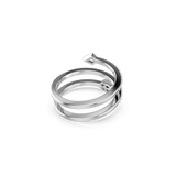 Swarovski Idyllia Motif Ring Mixed Cuts Arrow White Rhodium Plated