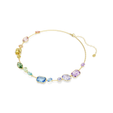 Swarovski Gema Necklace Mixed Cuts Multicolored Gold-Tone Plated
