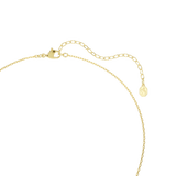 Swarovski Idyllia pendant, Mixed cuts, Heart, Pink, Gold-tone plated