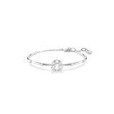 Swarovski Constella Bangle Round Cut Dancing Stone White Rhodium Plated