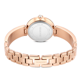 Swarovski Matrix Women's Pearl Bangle Watch Swiss Made Crystal Bracelet Black Rose Gold-Tone Finish