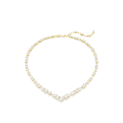 Swarovski Mesmera Necklace Mixed Cuts White Gold-Tone Plated