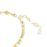 Swarovski Mesmera bracelet, Mixed cuts, White, Gold-tone plated