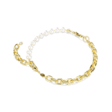 Swarovski Idyllia Necklace Crystal Pearl White Gold-Tone Plated