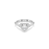 Swarovski Una Angelic Motif Ring Mixed Cuts Heart White Rhodium Plated