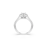 Swarovski Una Angelic Motif Ring Mixed Cuts Heart White Rhodium Plated
