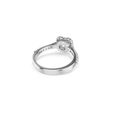 Swarovski Una Angelic Motif Ring Mixed Cuts Heart White Rhodium Plated