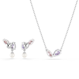 Swarovski Ariana Grande X Swarovski Set Mixed Cuts Multicolored Rhodium Plated
